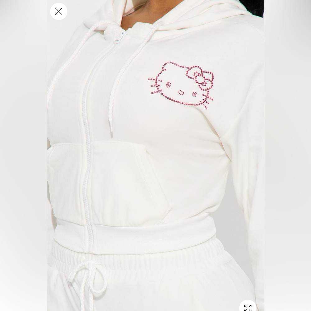 Hello Kitty Pink and White Kids women’s jacket - Picture 2 of 2